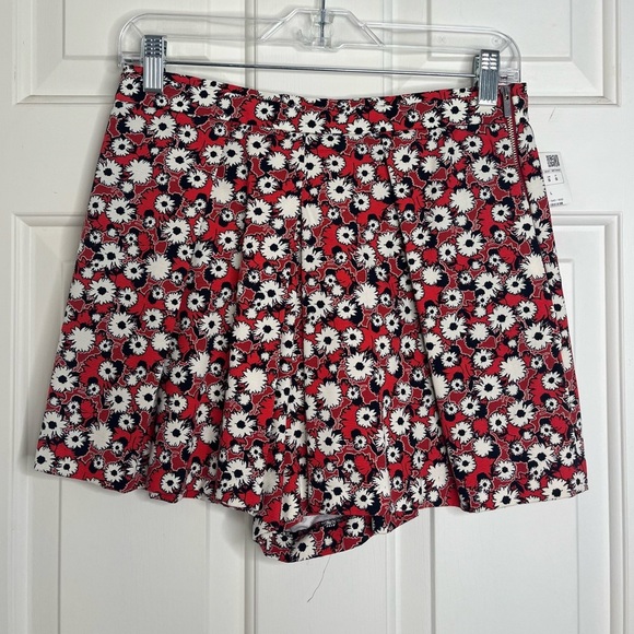 NWT Zara TRF Floral Print Pleated Shorts S - Picture 3 of 12